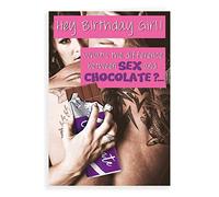 Regal Publishing Divertente biglietto di auguri di compleanno con sesso e cioccolato, 17,8 x 12,7 cm