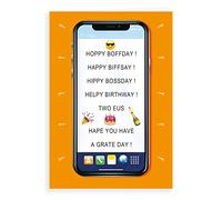 Regal Publishing Divertente biglietto di auguri di compleanno Hoppy Boffday, 17,8 x 12,7 cm