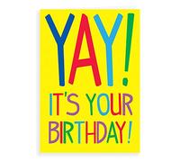 Regal Publishing Divertente biglietto di auguri di compleanno Yay its your bday - 17,8 x 12,7 cm