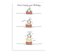 Regal Publishing Divertente biglietto di compleanno umoristico con gallina e uova, 17,8 x 12,7 cm