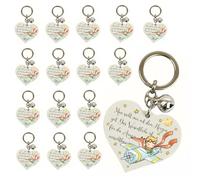 Regalami 16 Glücksbringer-Schlüsselanhänger mit Glöckchen - Perfekt als Geschenk oder Gastgeschenk zum Kleinen Prinzen