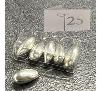 Regalami.Shop 10 Blister con Confetti + 10 bigliettini a Tema per bomboniere 25° Anniversarioconfetti alla Mandorla di Prima qualità (25° Anniversario, 10)