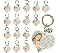 Regalami.Shop 16 Bomboniere Portachiavi Preghiera Ave Maria - Bomboniera Comunione, Bomboniera Cresima, Bomboniera Battesimo, Regalo Catechismo e Feste Parrocchiali (16, Ave Maria)