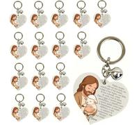 Regalami.Shop 16 Bomboniere Portachiavi Preghiera Padre Nostro - Bomboniera Comunione, Bomboniera Cresima, Bomboniera Battesimo, Regalo Catechismo e Feste Parrocchiali (16, Padre Nostro)