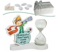 Regalami.Shop bomboniera Clessidra Piccolo Principe Completa di Scatola, Nastro, Confetti, e bigliettino Personalizzato (1, Piccolo Principe)