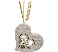 regalami.Shop profumatore Cuore con Albero della Vita cm.17x17 in Marmo di Carrara e Legno Naturale Completa di Scatola ed Essenza