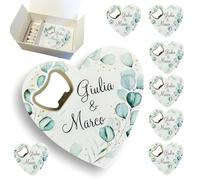 Regalami.shop set 8 bomboniere apribottiglie PERSONALIZZABILI con scatola, confetti, nastro, e bigliettino personalizzato (6)
