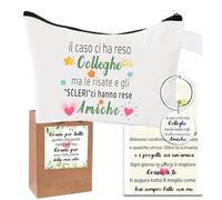 Regali Colleghe,Pochette Colleghe +Portachiavi Colleghe Regali per Amica Colleghe per Caso Amiche per Scelta Regalo di Ringraziamento per Colleghi e Amici Regalo Colleghi Compleanno Colleghe Donna