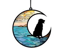 Regali commemorativi per cani da 11,9 cm, regali personalizzati per gli amanti dei cani, acchiappasole commemorativo per cani angeli, regalo di simpatia per la perdita di animali domestici, regalo di