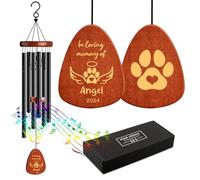 Regali commemorativi per cani personalizzati per la perdita di cane Regali commemorativi per cani Campanelli a vento commemorativi per la perdita di una persona cara Cani simpatia lutto regalo