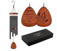 Regali commemorativi per la perdita della nonna, campanelli a vento commemorativi 66 cm, regali di simpatia per la perdita della nonna, decorazione per la casa giardino esterno, toni melodiici