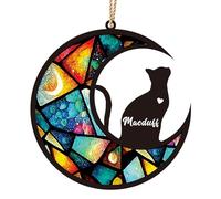 Regali commemorativi personalizzati per gatti, Ornamento commemorativo personalizzato con il nome del gatto, Regalo di solidarietà per la perdita di animali domestici per gli amanti dei gatti
