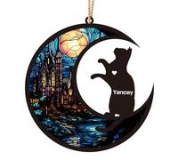 Regali commemorativi personalizzati per gatti, Ornamento commemorativo personalizzato con il nome del gatto, Regalo di solidarietà per la perdita di animali domestici per gli amanti dei gatti