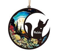 Regali commemorativi personalizzati per gatti, Ornamento commemorativo personalizzato con il nome del gatto, Regalo di solidarietà per la perdita di animali domestici per gli amanti dei gatti