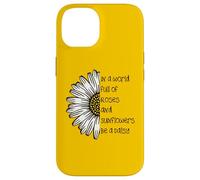 Regali con citazione ispiratrice di Daisy in a World Full of Roses Custodia per iPhone 14