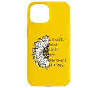 Regali con citazione ispiratrice di Daisy in a World Full of Roses Custodia per iPhone 15