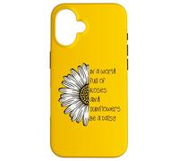 Regali con citazione ispiratrice di Daisy in a World Full of Roses Custodia per iPhone 16