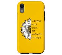 Regali con citazione ispiratrice di Daisy in a World Full of Roses Custodia per iPhone XR