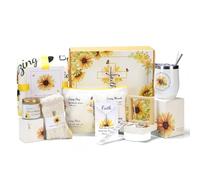Regali cristiani a forma di girasole per donne, 11 pezzi, regali cattolici ispiratori per la fede religiosa con dedica della Bibbia per compleanno, Natale, regali per mamma, amica, sorella, madre