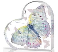 Regali cristiani per donne, ispiratori con versi biblici e preghiere, cartello in acrilico a forma di cuore ispiratore, regalo religioso per donne cristiane e uomini