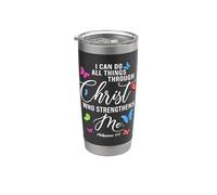 Regali cristiani per la festa della mamma per le donne I Can Do All Things Bicchiere termico in acciaio inox doppia parete