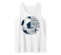 Regali cristiani Posso Fare Tutte Le Cose Attraverso Cristo Calcio Canotta