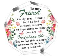 Regali dell'amicizia Bestie Regali per le donne Cheer Up Regalo di compleanno per le donne Amicizia Migliore Amica Regali Acrilico Placca Decorazione da Scrivania Decorazione per Casa U