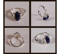 Regali dell'isola - Vampiro Diaries Elena Daylight Anello in argento lapislazzuli misura 7 (17,35 mm, o misura O)