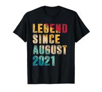 Regali di 4 anni - Legend Since August 2021 - 4° compleanno Maglietta