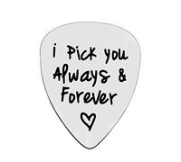 Regali di anniversario per lui fidanzato I Pick You Always and Forever Plettro per chitarra Marito Anniversario Regali di compleanno Regali di nozze Regali di San Valentino per gli uomini