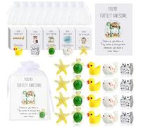 Regali di apprezzamento dei dipendenti Assistente regalo di ringraziamento Regalo di ringraziamento Animale gioco di parole di ringraziamento Biglietti divertenti anatre in resina stelle balene tartarughe gufi per colleghi bomboniere tascabili (50 pezzi)