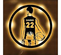 Regali di basket personalizzati, Segni al neon personalizzati del giocatore di basket per le luci al neon della decorazione della parete, Insegna al neon sportiva, Dimmable LED Bar Bee Neon Light USB