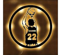 Regali di basket personalizzati, Segni al neon personalizzati del giocatore di basket per le luci al neon della decorazione della parete, Insegna al neon sportiva, Dimmable LED Bar Bee Neon Light USB