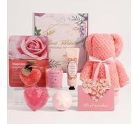 Regali di buon compleanno per donne amicizia, cesti regalo per le donne, pacchetto per la cura personale, cestino di compleanno per donne, amici, idee colleghi (Best Wishes-PK)