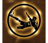Regali di calcio personalizzati, Segni al neon personalizzati del giocatore di calcio per le luci al neon della decorazione della parete, Insegna al neon sportiva, Dimmable LED Bar Bee Neon Light USB