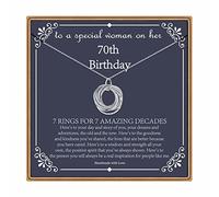 Regali di compleanno per donne, collane in argento Sterling per 30°, 40°, 50°, 60°, 70°, 80°, 90° compleanno, collana per lei 30, 40, 50, 60, 70, 80, 90 anni, regalo di compleanno per donne 3 4 5 6 7