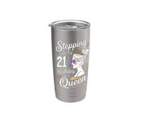 Regali di compleanno per donne di 21 anni per il mio 21° compleanno Bicchiere termico in acciaio inox doppia parete
