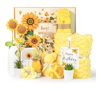 Regali di compleanno per donne girasole coccolare, Get Well Soon, 14 regali per la cura di sé per le donne, cesti regalo ispiratori per il relax, regalo di recupero, set per sua madre e sorella