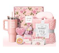 Regali di compleanno per donne, regali di compleanno per lei, cesti di compleanno insoliti per coccolare la cura di sé, set da bagno rilassante con rose per amici, mamma, moglie, ragazze, sorella