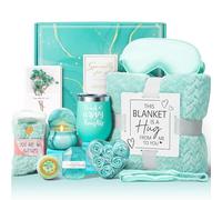 Regali di compleanno per donne regali per la cura di sé Get Well Soon Regali, Ocean Relaxing Spa Gifts Basket Care Package con lussuosa coperta in flanella, idea regalo di Natale unica per mamma, lei