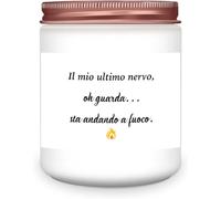 Regali di compleanno per donne uomini, Uqniue Regali divertenti Candela - Il mio ultimo nervo candela - Regali unici per donne, uomini, mamma, sorella, migliori amici