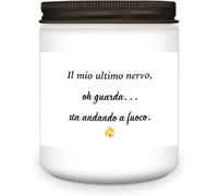 Regali di compleanno per donne uomini, Uqniue Regali divertenti Candela - Il mio ultimo nervo candela - Regali unici per donne, uomini, mamma, sorella, migliori amici