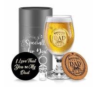Regali di Compleanno per Papa Bicchiere Birra Personalizzato,Bicchieri Da Birra Regalo Uomo,Regali di Compleanno Personalizzati per la Festa del Papà,Regali di Natale,Regali di Papà da Figlia,Figlio