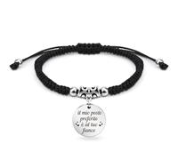 Regali Di Coppia,Regali per Lei Fidanzata,Idee Regalo Coppia San Valentino per Lei Personalizzato Anniversario Natale Originali Amore Regalo Moglie Compleanno Romantico Bracciale Intrecciato Donna
