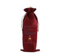 Regali di fidanzamento per coppie Her Finace Wine Bag regalo per coppie, sposa, sposo, fidanzato, regalo per lui, fidanzata, matrimonio, luna di miele, regalo per signor signora appena fidanzato,
