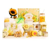 Regali di girasole per le donne, Get Well Soon cesti regalo per la cura di sé, set da bagno rilassante spa, cesti di compleanno regali per i suoi migliori amici, festa della mamma pensando a te regali