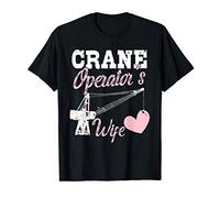 Regali di gruista Moglie ama il mio marito edile Maglietta