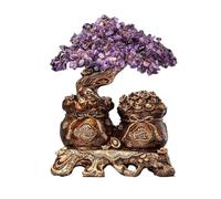 Regali di guarigione Home Albero della fortuna, Albero di cristallo Feng Shui, Decorazione for l'arredamento del soggiorno for la festa di apertura per fortuna(Purple)