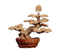 Regali di guarigione Ornamenti di cristallo for la fortuna, artigianato decorativo for l'albero dei soldi fortunati, opere d'arte sulla ricchezza del soggiorno di casa per fortuna(Beige)