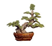 Regali di guarigione Ornamenti di cristallo for la fortuna, artigianato decorativo for l'albero dei soldi fortunati, opere d'arte sulla ricchezza del soggiorno di casa per fortuna(Green)